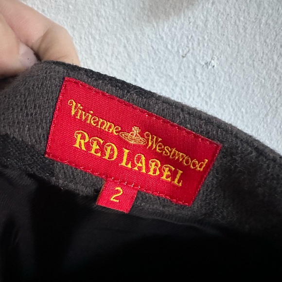 Vivienne Westwood red label wool asymmetrical mini skirt. Size US S. - Picture 7 of 8